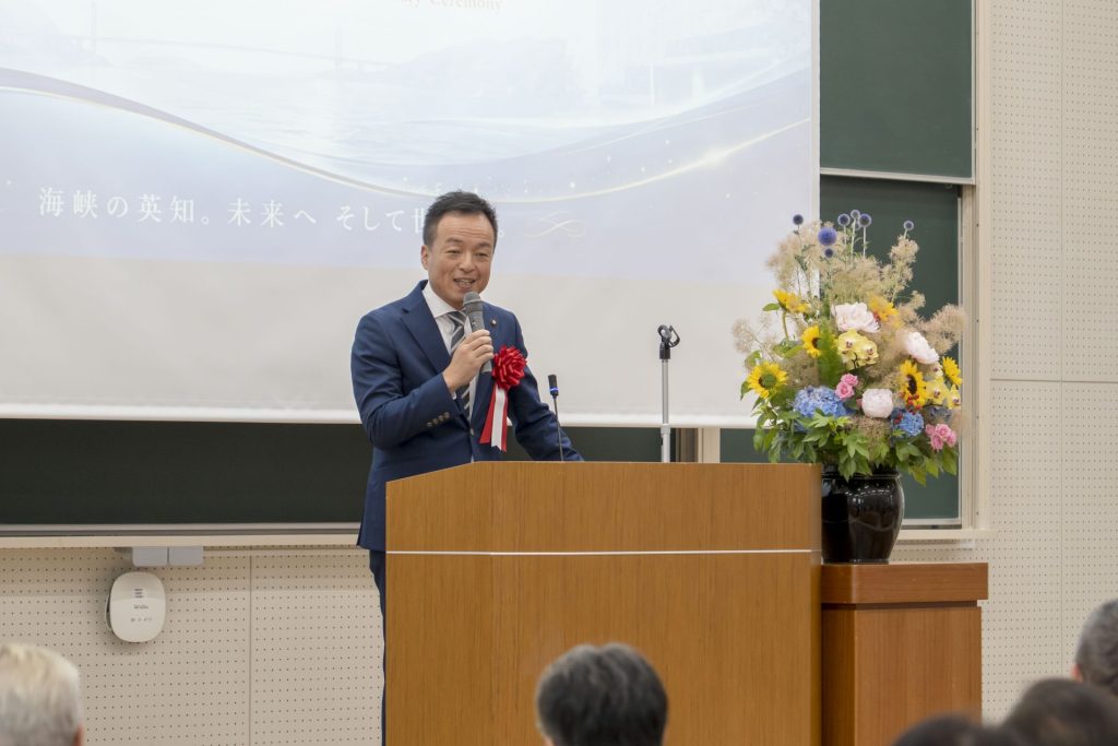 前田市長による祝辞