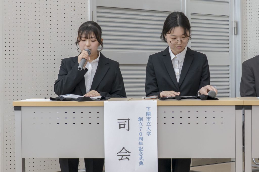 司会を務めた放送部の学生